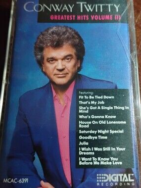 Conway Twitty Greatest Hits Volume III Cassette - Blue & Pink Cover
